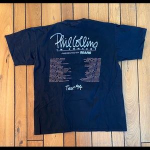 Phil Collins Tour 1994 concert t shirt tee vintage
